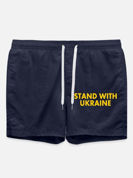 stand with ukraine - Swim Trunks - french navy