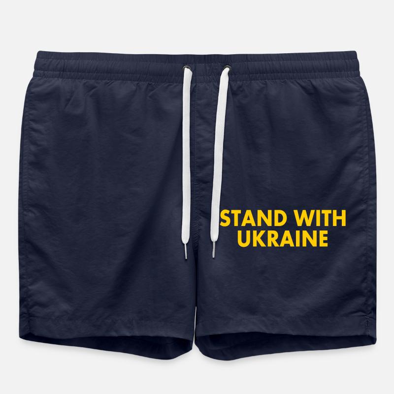 stand with ukraine - Swim Trunks - french navy