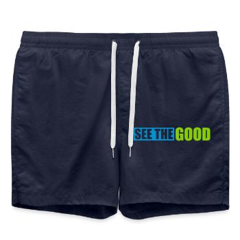 see the good quote - Swim Trunks - french navy - Front - AI Model Male 185 light (185cm)