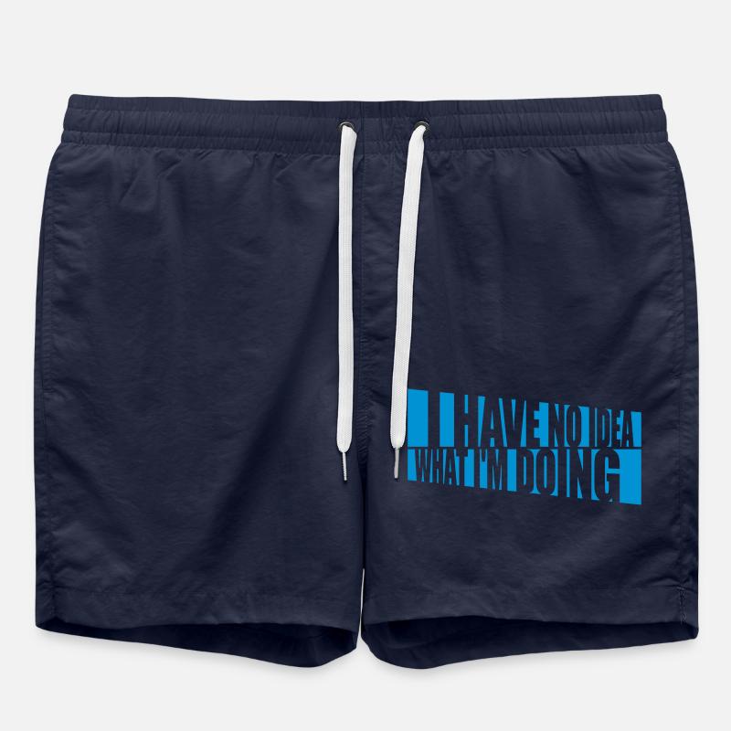 I Have No Idea - Swim Trunks - french navy