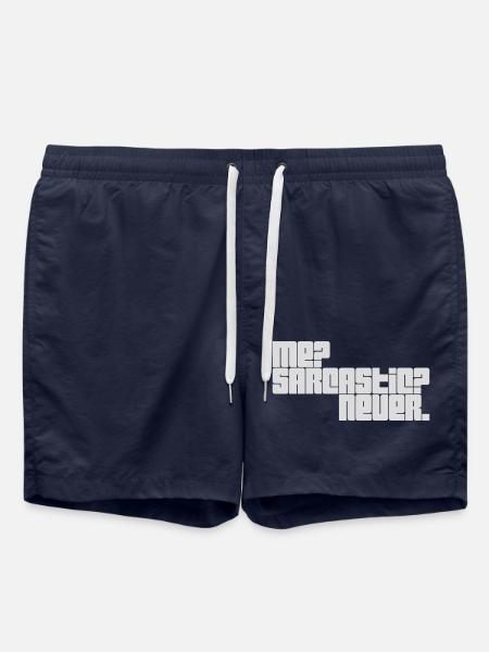 me sarcastic never quote - Swim Trunks - french navy