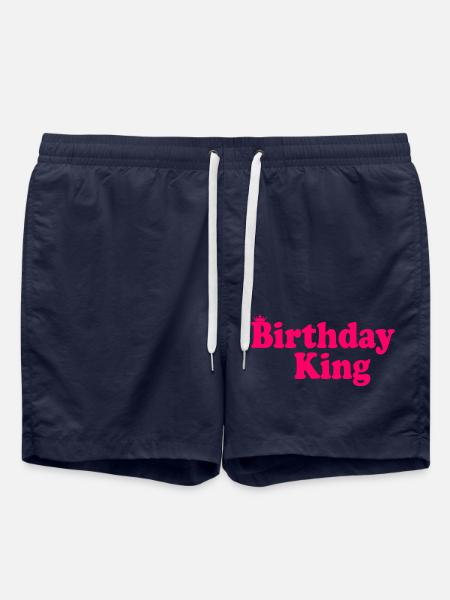 Birthday king - Badeshorts - French Navy