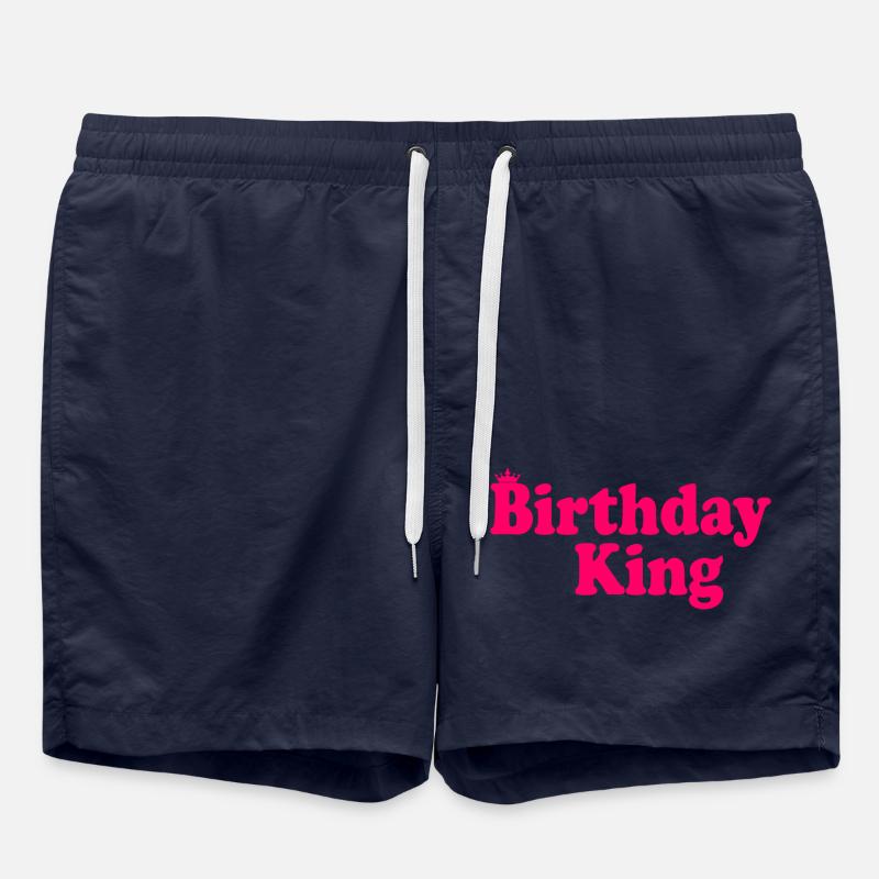 Birthday king - Swim Trunks - french navy