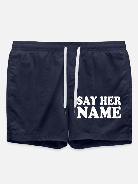 Say her name - Swim Trunks - french navy