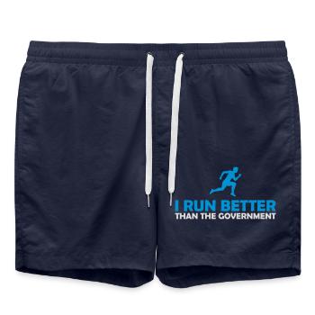 mieux fonctionner que le gouvernement - Short de bain - bleu marine - Devant - AI Model Male 185 light (185cm)