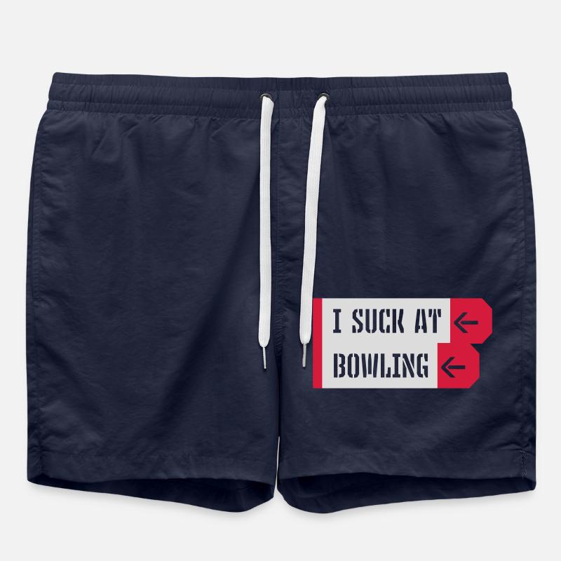 I suck at bowling - Badeshorts - French Navy