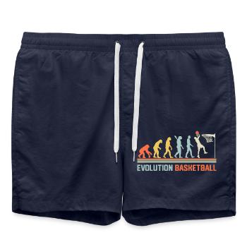 Basketball Evolution - Badeshorts - French Navy - Vorne - AI Model Male 185 light (185cm)