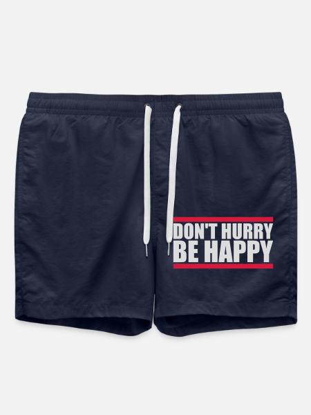 Don't hurry be happy - Swim Trunks - french navy