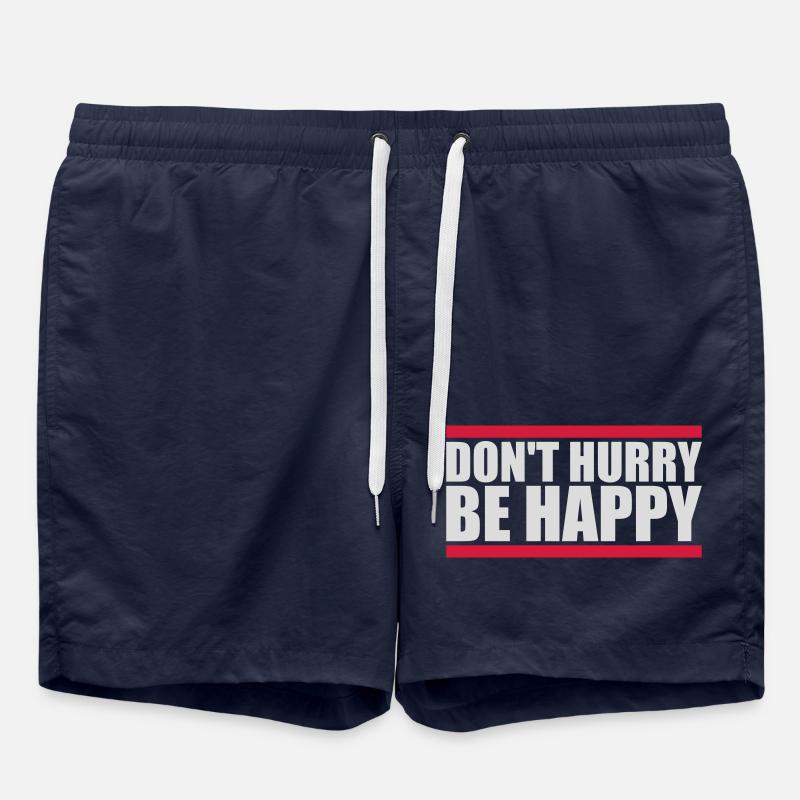 Don't hurry be happy - Swim Trunks - french navy