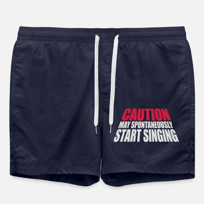 may spontaneously start singing - Swim Trunks - french navy