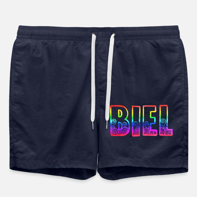 biel rs regenbogen - Badeshorts - French Navy