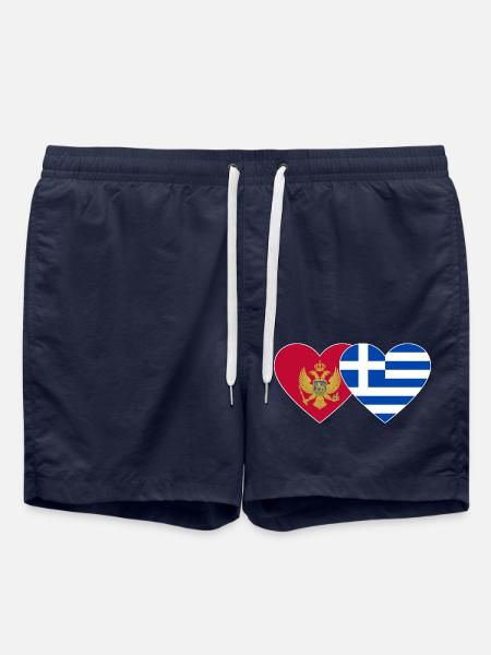 Monténégro Grèce drapeau - Short de bain - bleu marine