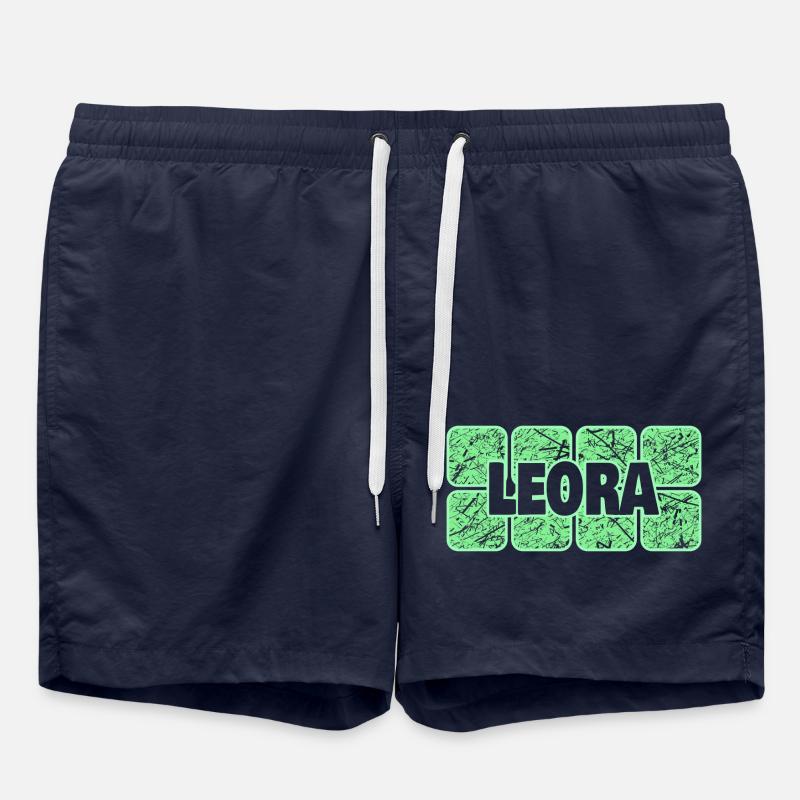First name Leora - Swim Trunks - french navy