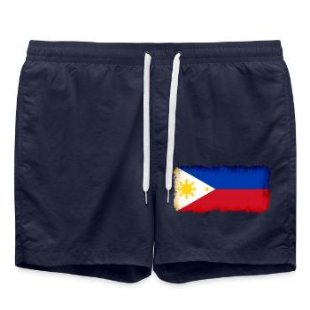 Philippines Philippines - Short de bain - bleu marine - Devant - AI Model Male 185 light (185cm)