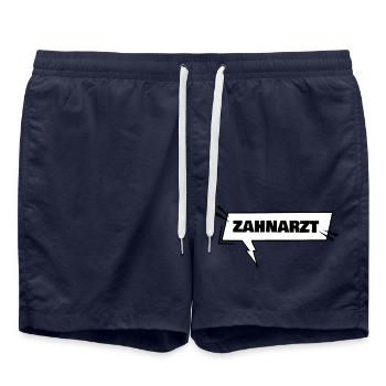 Dentiste - Short de bain - bleu marine - Devant - AI Model Male 185 light (185cm)