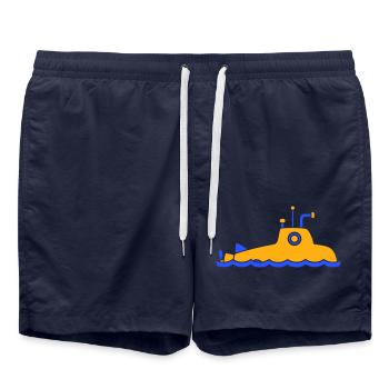 Plongée de surface sous-marine - Short de bain - bleu marine - Devant - AI Model Male 185 light (185cm)