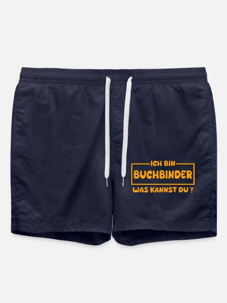 Gift for Bookbinder - Swim Trunks - french navy