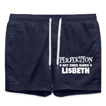 Gift for Lisbeth - Swim Trunks - french navy - Front - AI Model Male 185 light (185cm)