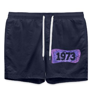 Students 1973 - Swim Trunks - french navy - Front - AI Model Male 185 light (185cm)