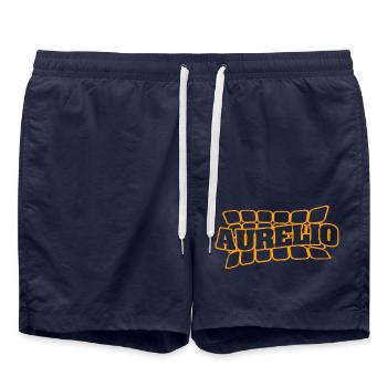 Name Aurelio - Badeshorts - French Navy - Vorne - AI Model Male 185 light (185cm)