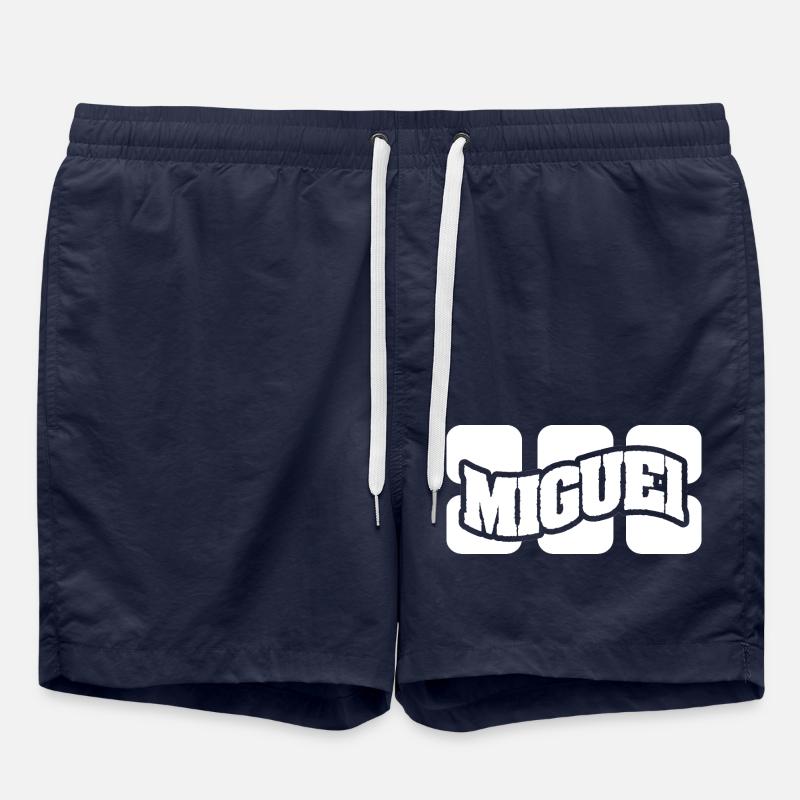 Name Miguel - Swim Trunks - french navy