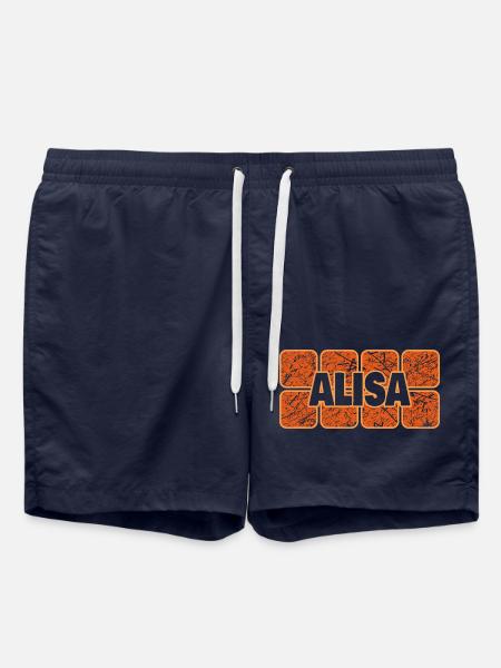 First name Alisa - Swim Trunks - french navy