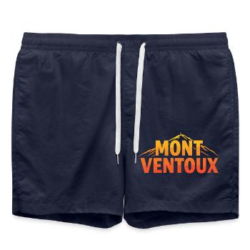 Mont Ventoux Climb Orange - Swim Trunks - french navy - Front - AI Model Male 185 light (185cm)