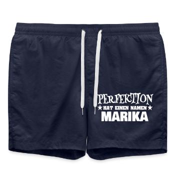 Gift for Marika - Swim Trunks - french navy - Front - AI Model Male 185 light (185cm)
