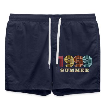 Summer 99 - Badeshorts - French Navy - Vorne - AI Model Male 185 light (185cm)