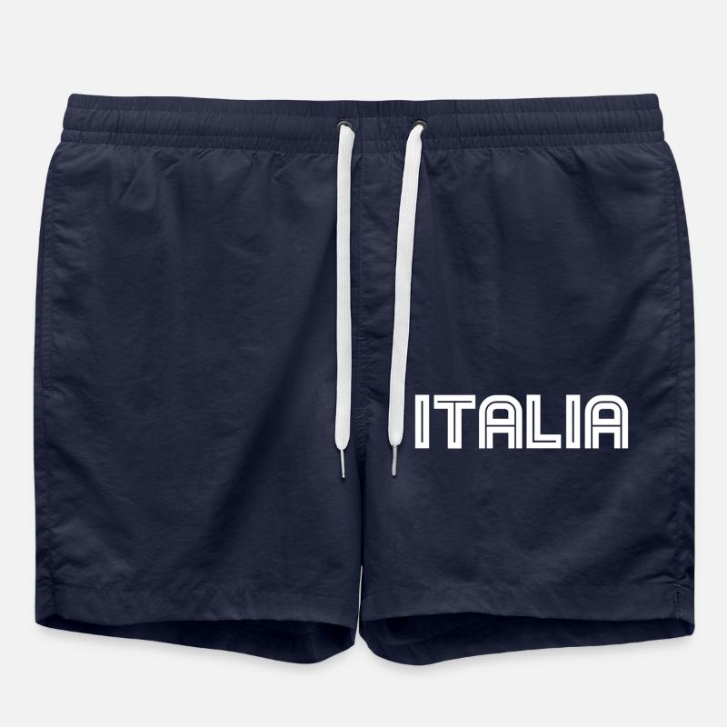 Italia - Italy - Italien - Short de bain - bleu marine