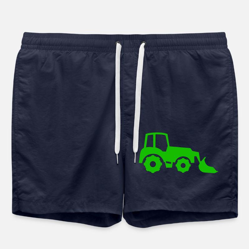 excavatrice - Short de bain - bleu marine