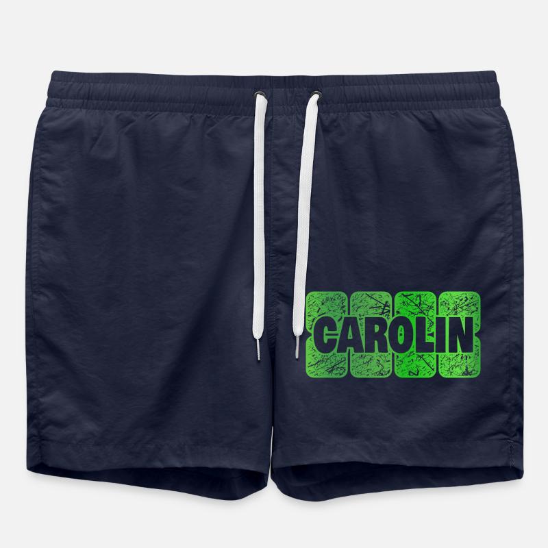 First name Carolin - Swim Trunks - french navy