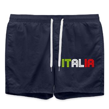Italia - Italy - Italien - Badeshorts - French Navy - Vorne - AI Model Male 185 light (185cm)