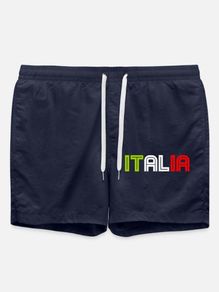 Italia - Italy - Italien - Swim Trunks - french navy