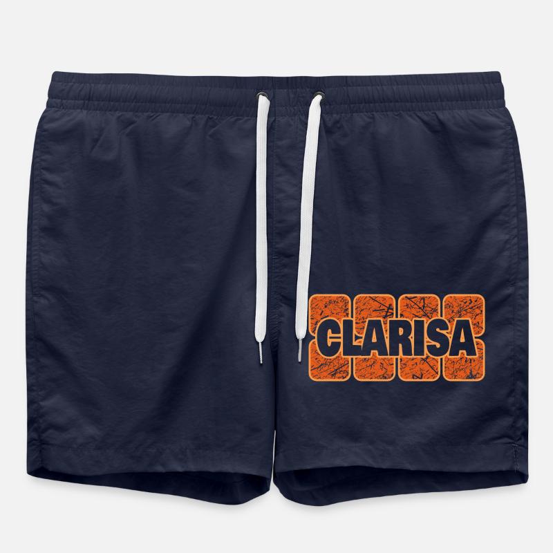 First name Clarisa - Swim Trunks - french navy