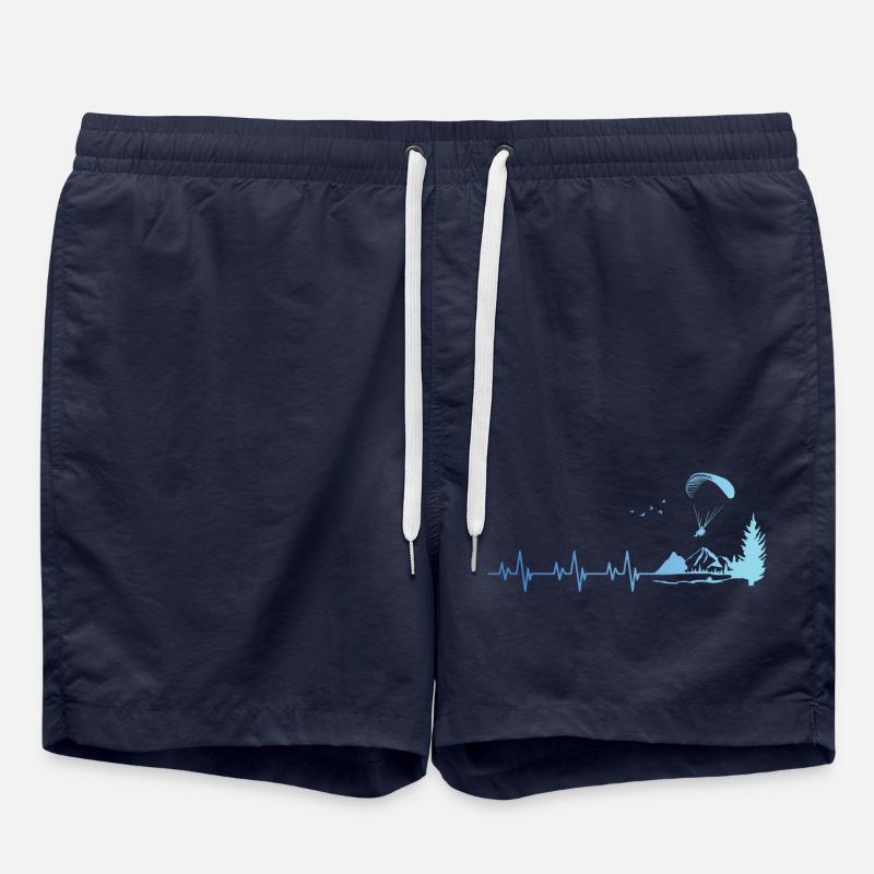 Paragliding - Paraglider - Swim Trunks - french navy