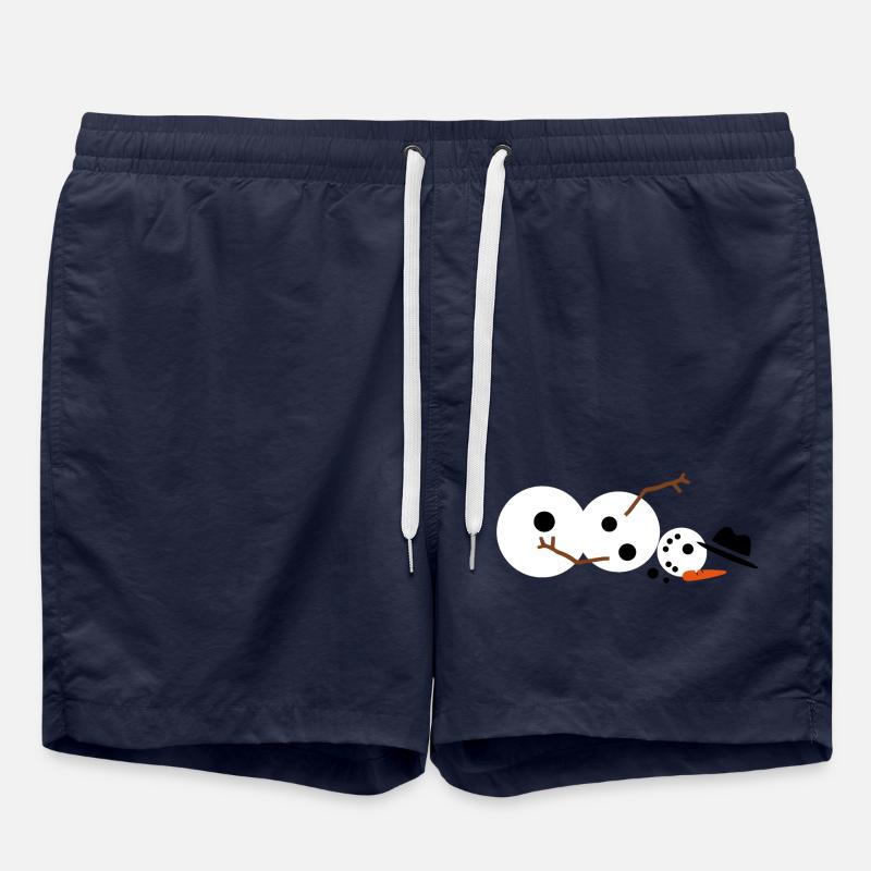 bonhomme de neige - Short de bain - bleu marine