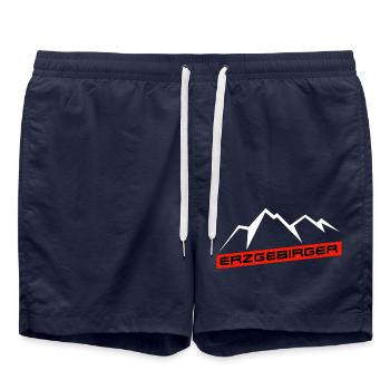 Erzgebirger - Badeshorts - French Navy - Vorne - AI Model Male 185 light (185cm)