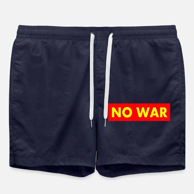 No war - Short de bain - bleu marine