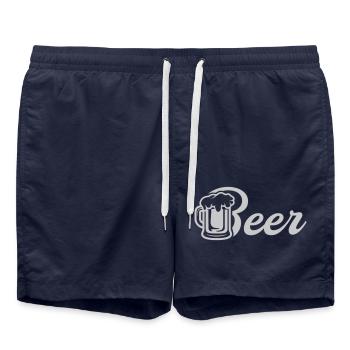 Maßkrug Bière - Short de bain - bleu marine - Devant - AI Model Male 185 light (185cm)