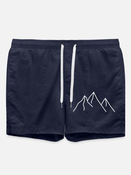 Mountains - Swim Trunks - french navy