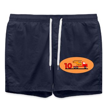 Camion - Short de bain - bleu marine - Devant - AI Model Male 185 light (185cm)