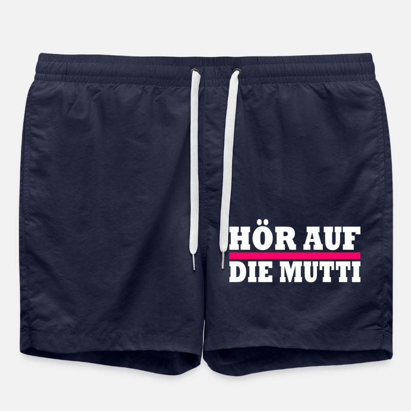 Hör auf die mutti - Badeshorts - French Navy