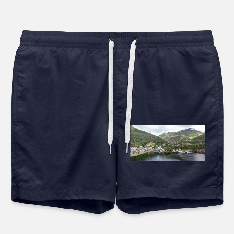 Hellesylt panorama vie - Short de bain - bleu marine
