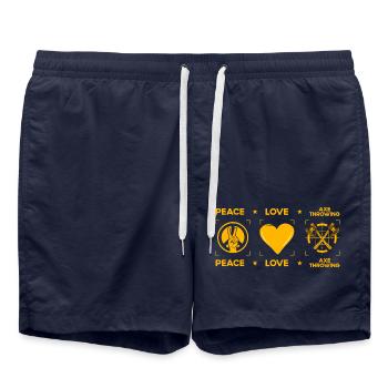 Lancer de hache - Short de bain - bleu marine - Devant - AI Model Male 185 light (185cm)