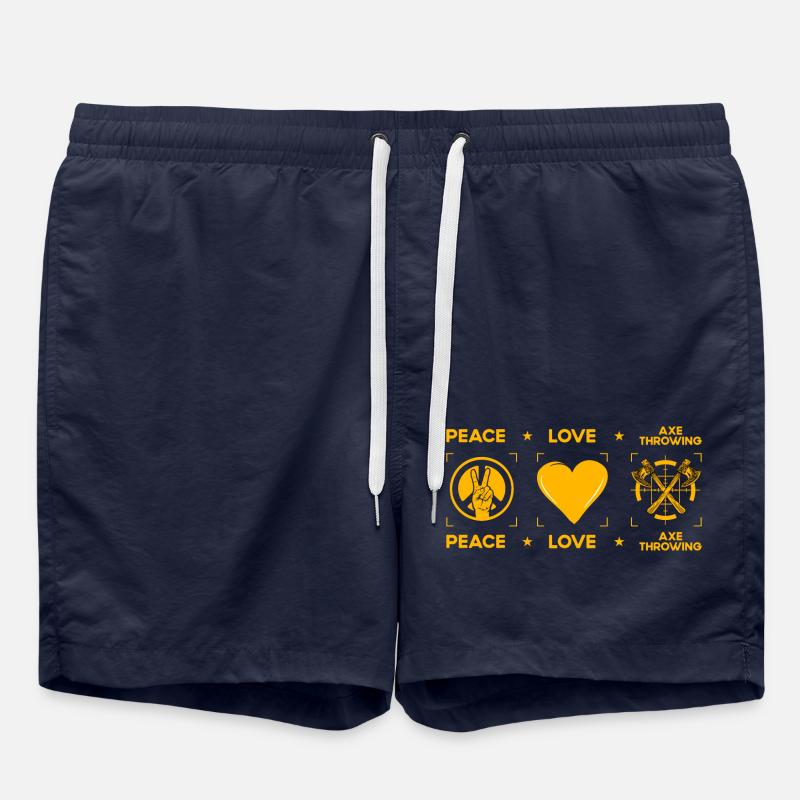 Axe throwing - Swim Trunks - french navy