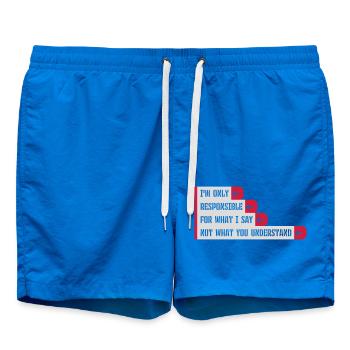 ce que je dis citation - Short de bain - cobalt blue - Devant