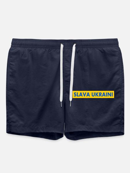 Slava ukraini - Swim Trunks - french navy