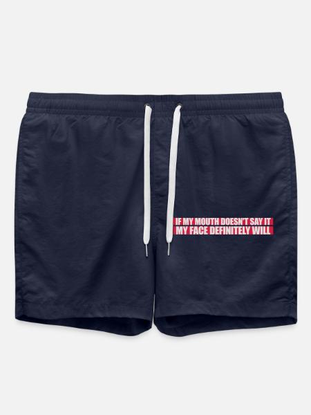 my face definitely will - Badeshorts - French Navy