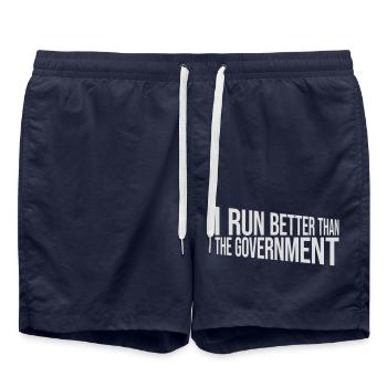 mieux fonctionner que le gouvernement - Short de bain - bleu marine - Devant - AI Model Male 185 light (185cm)